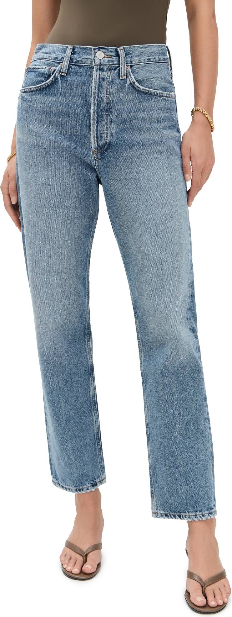 90s Mid-Rise Straight Jeans