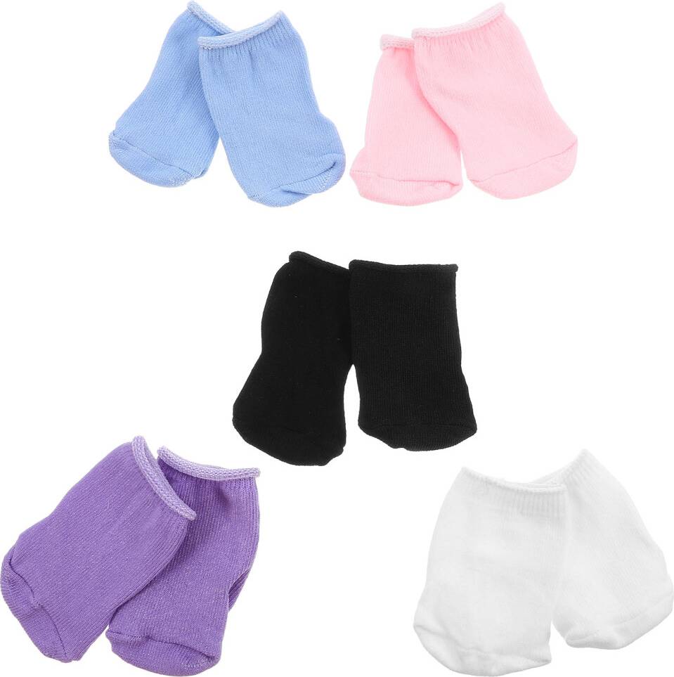 Inoomp Assorted Color Doll Socks 18-Inch