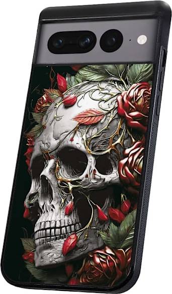 Pixel 8 pro Google Pixel 8 Pro Skull Roses Mobile Case