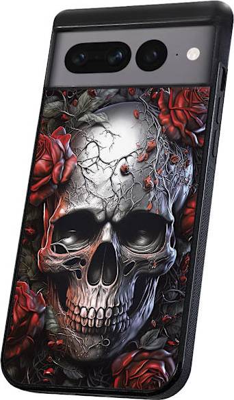 Google Pixel 8 Pro Skull Roses Skal