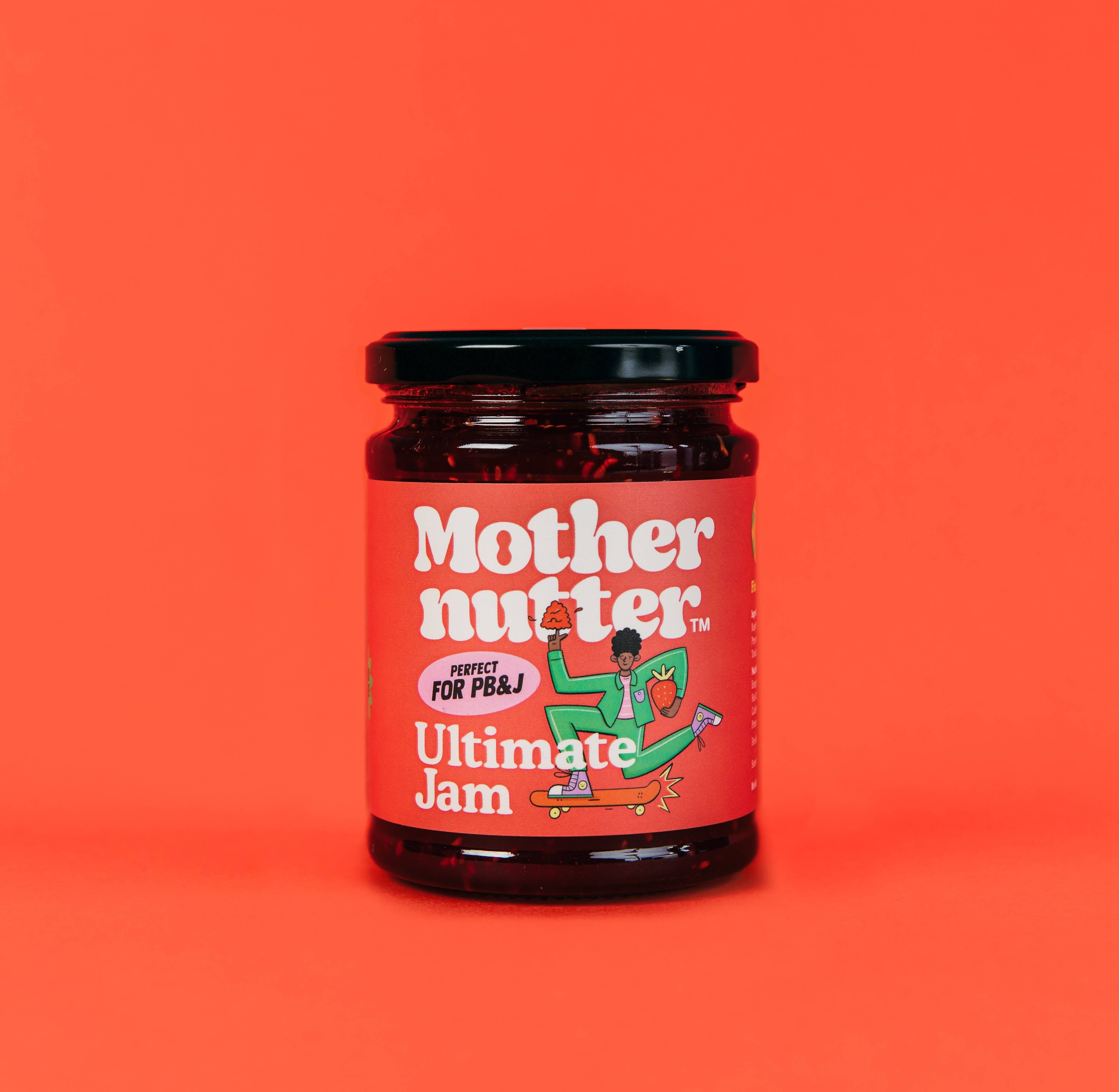 Mothernutter Ultimate Jam Raspberry Strawberry 350g