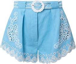 Farm Rio Romantic Richelieu Shorts Linned - Blå