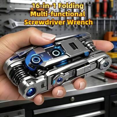 Shein 16-In-1 Foldable Multi-Function Screwdriver Wrench Set