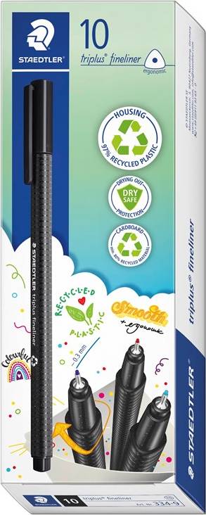 Staedtler Fineliner Triplus RPP 10 Pcs Turquoise