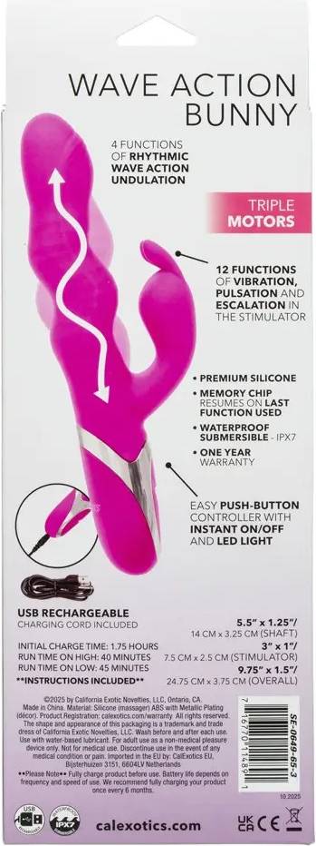 Enchanted Wave Powerful Rabbit Vibrator Black