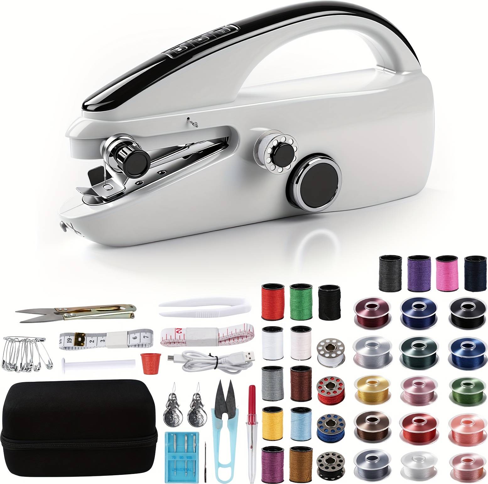 Portable sewing machine Temu Handheld Portable Mini Sewing Machine