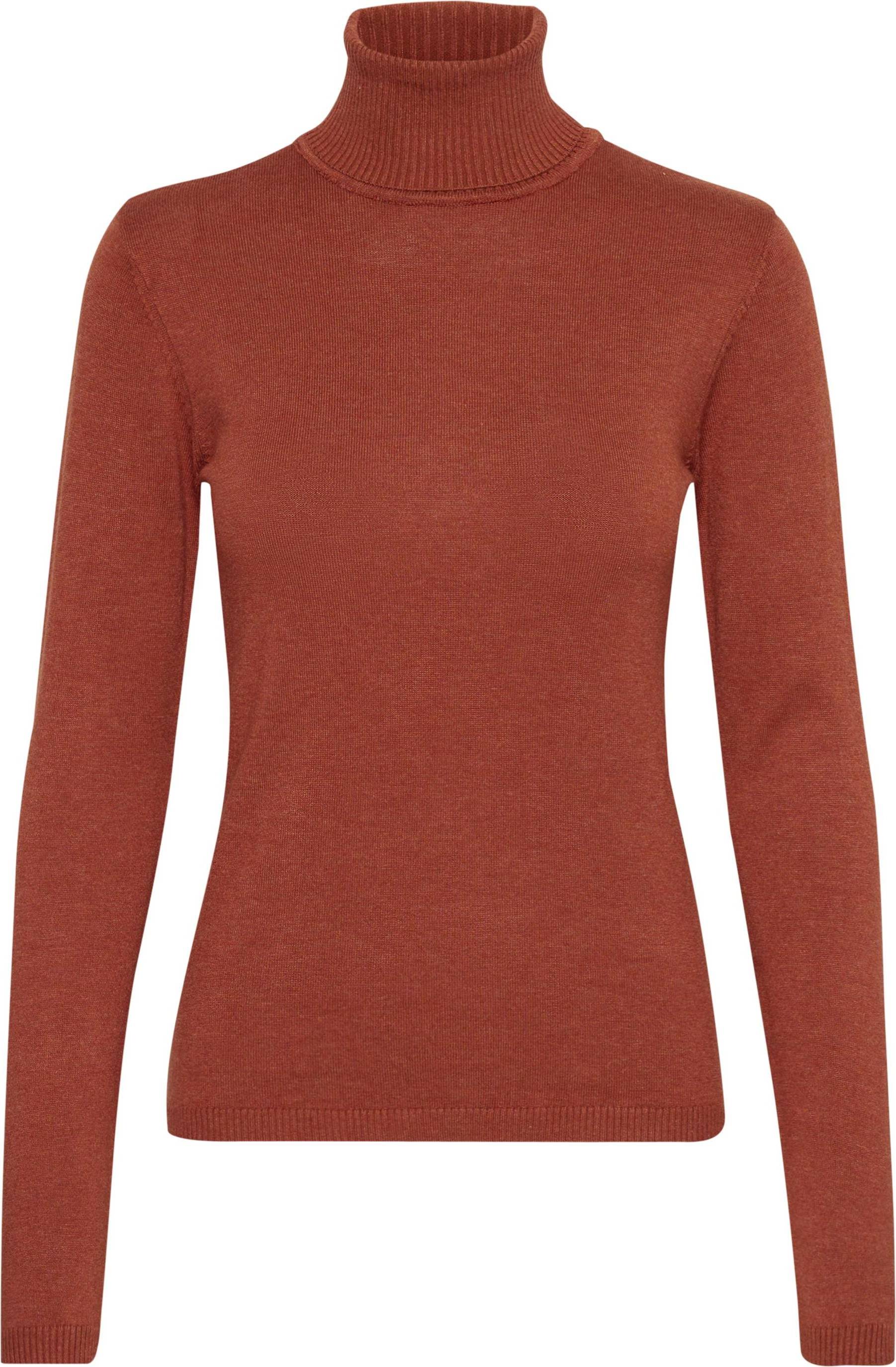 Pullover Col Roulé Femme - Marron