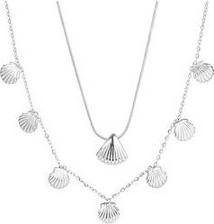 Waterproof Stainless Steel Shell Necklace Set