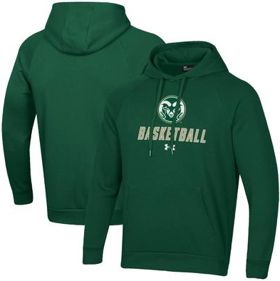 Under Armour Green Colorado State Rams Basketball Rival Raglan Fleece Pullover Hoodie