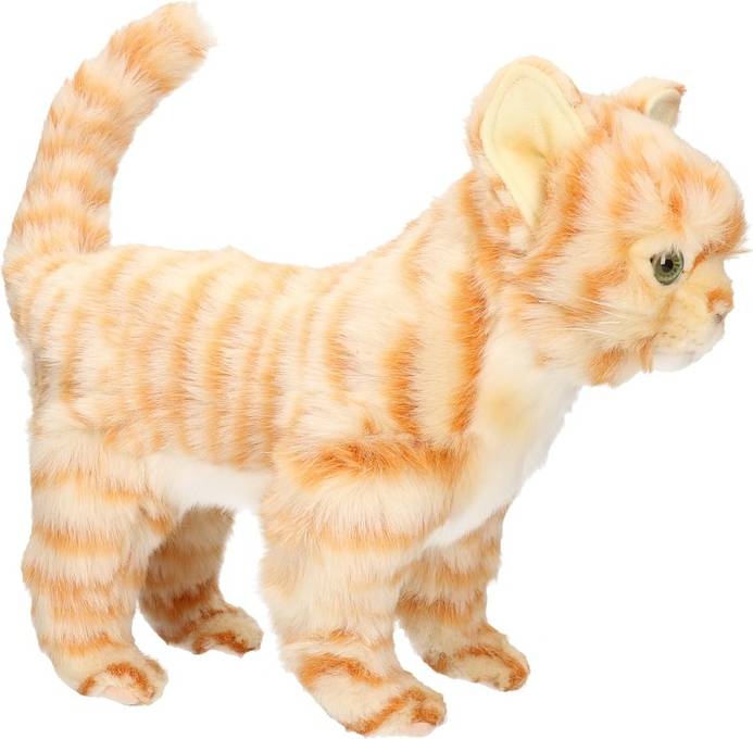 Knuffel Kat Rood 30 cm
