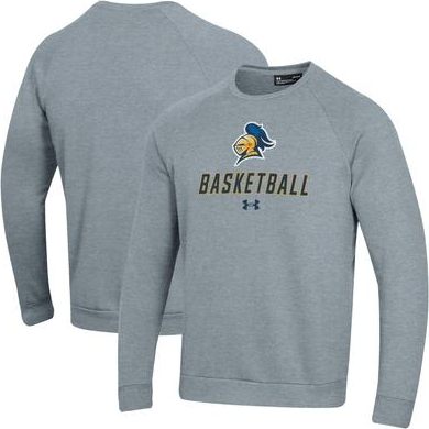 Under Armour Gray Carleton Knights Raglan Basketball Rival Fleece Pullover - Gray