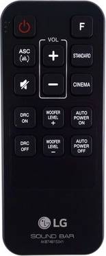 LG Remote Control for Soundbar