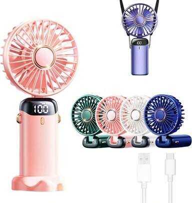 Shein Portable Handheld USB Rechargeable Mini Fan