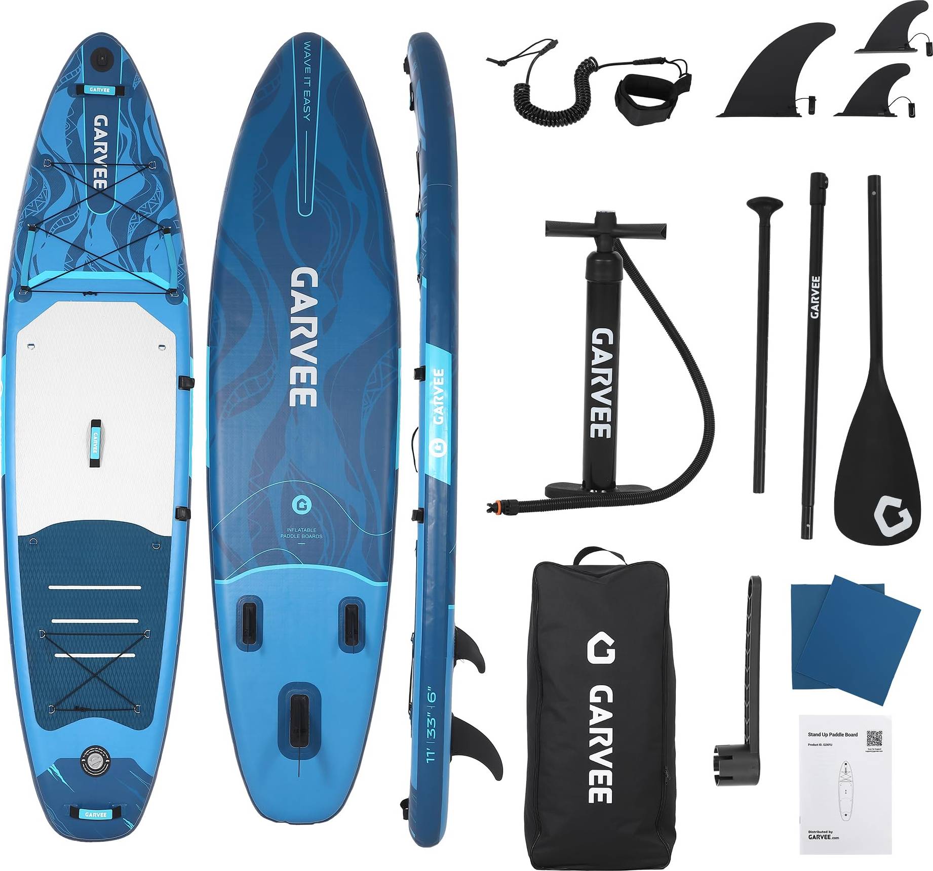 Inflatable stand up paddle board IDEALHOUSE Inflatable Stand Up Paddle Board