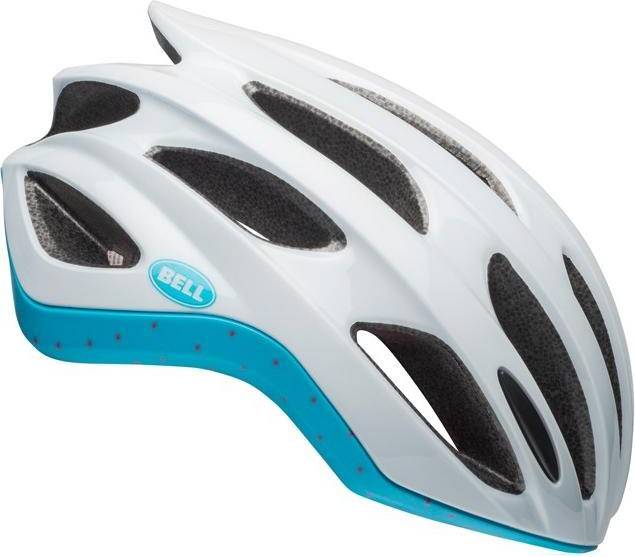 Bell Racercykelhjelm Formula Virago Matte Gloss White Blue Raspberry