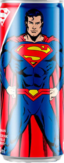 Superman Soda Sour Blue Raspberry