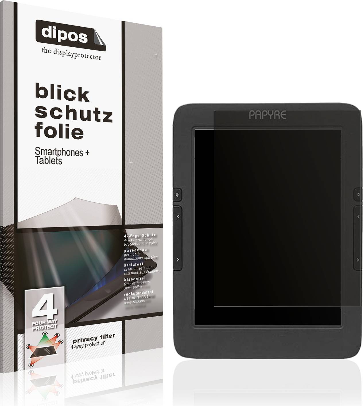 Dipos Screen Protector For Grammata Papyre 630 Privacy Filter