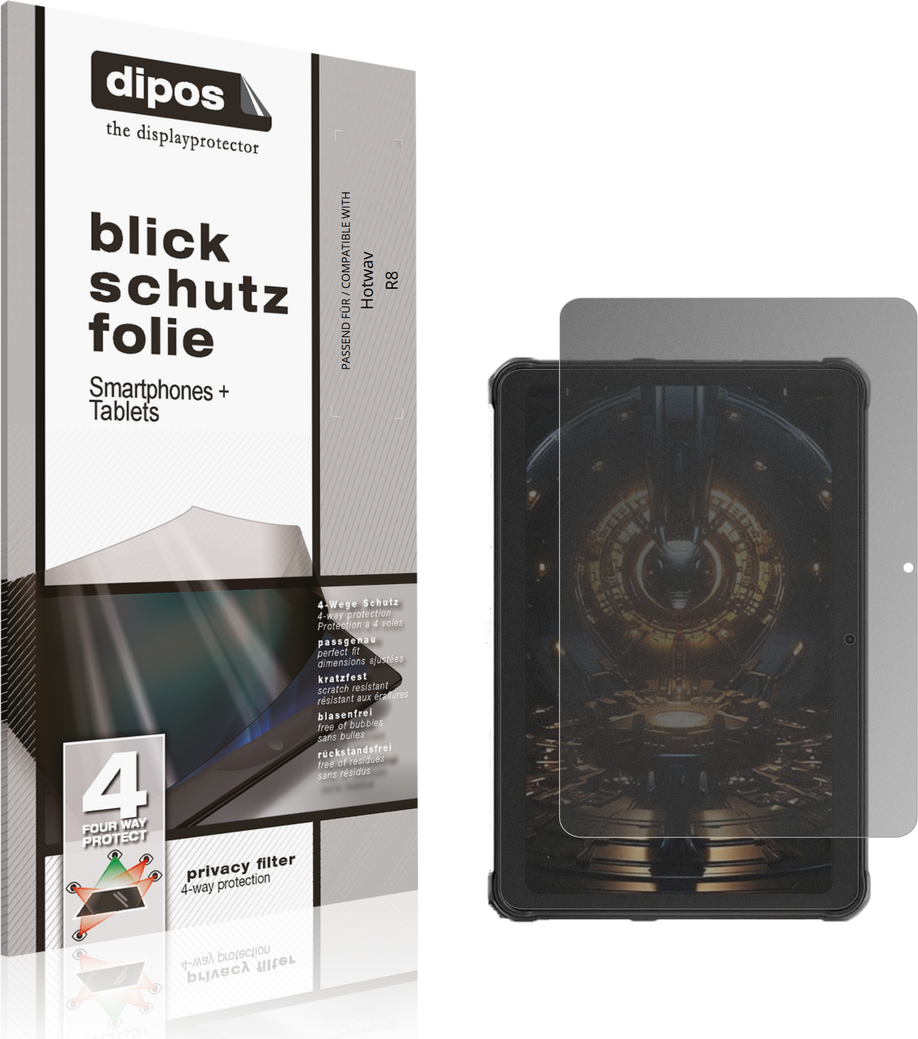 Dipos Hotwav R8 Privacy Filter Screen Protector