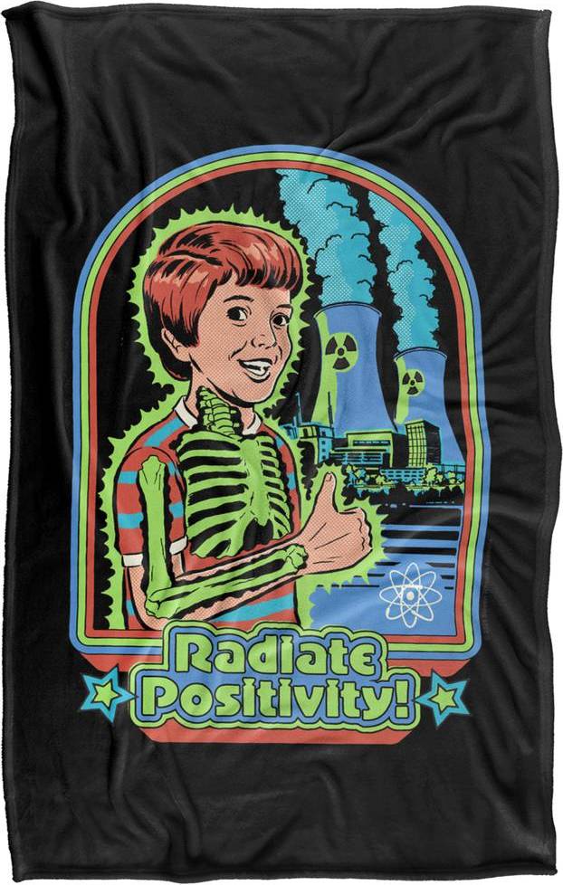 Steven Rhodes Radiate Positivity Silky Touch Throw Blanket Large Multicolor Blankets Multicolour