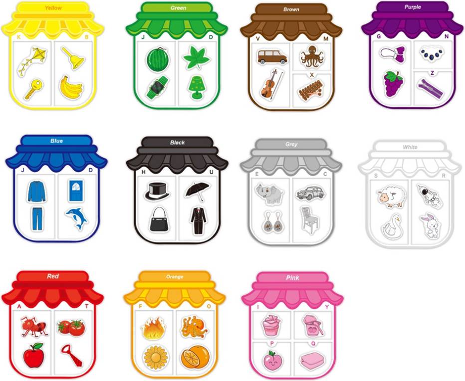 Magnetic Color Sorting Toy Alphabet