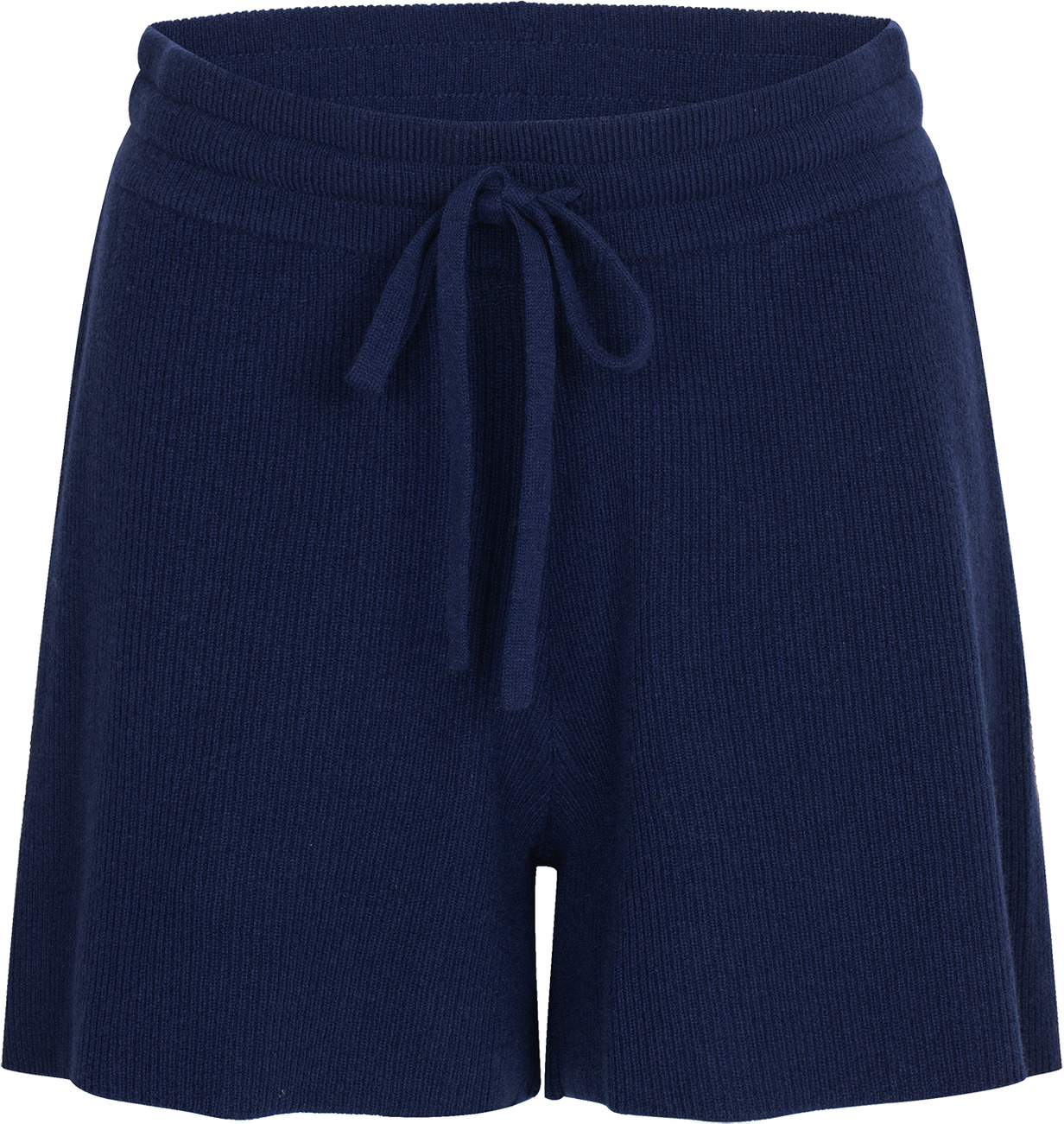 Knitted Rib Shorts - Blue Ink