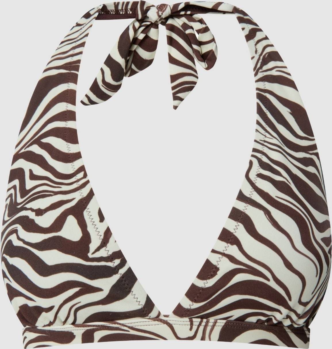 Understatement Halter Bikini Top - Zebra
