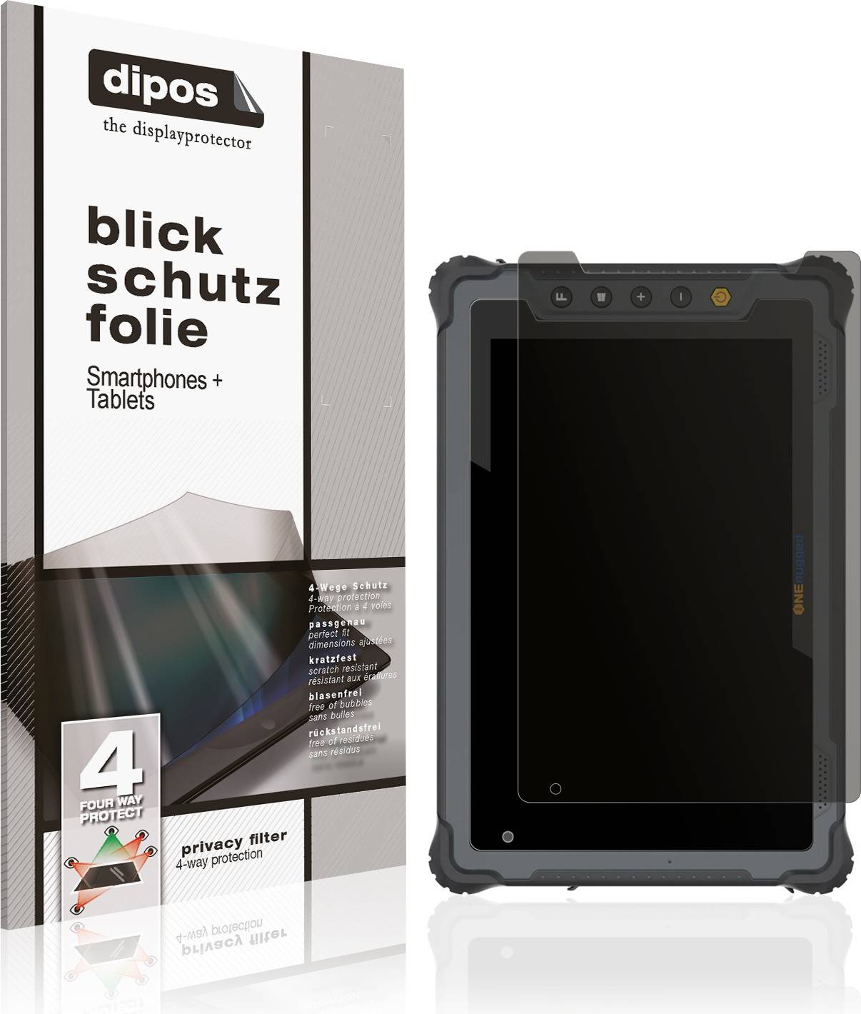 Dipos M80j Privacy Filter Screen Protector