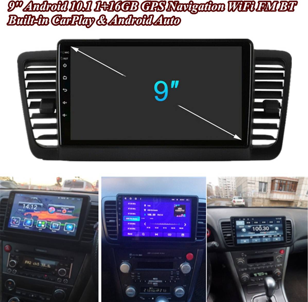 Subaru 9 Inch Legacy Outback Android 10.1 Radio