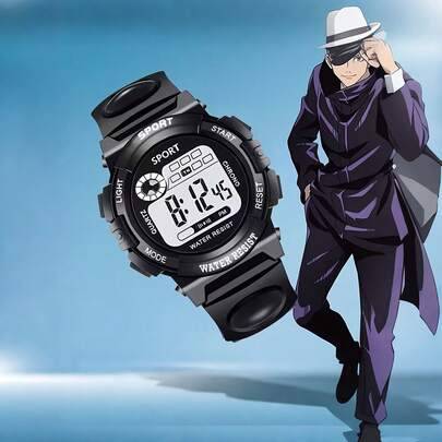 Shein Shock-Resistant Multi-Color Round Student Watch