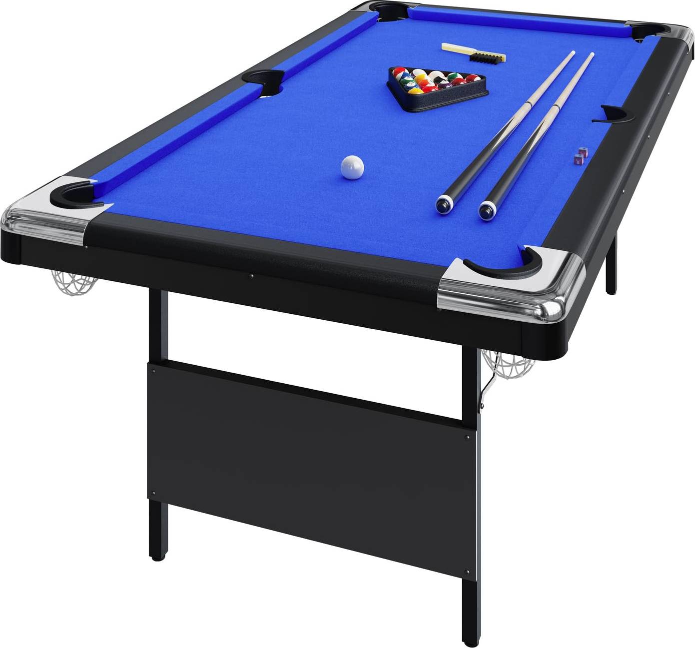 Portable pool table IDEALHOUSE Portable Collapsible Pool Table