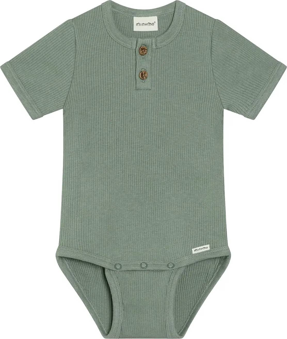 Minymo Body K/Ä Rib Modal Bomull Lily Pad