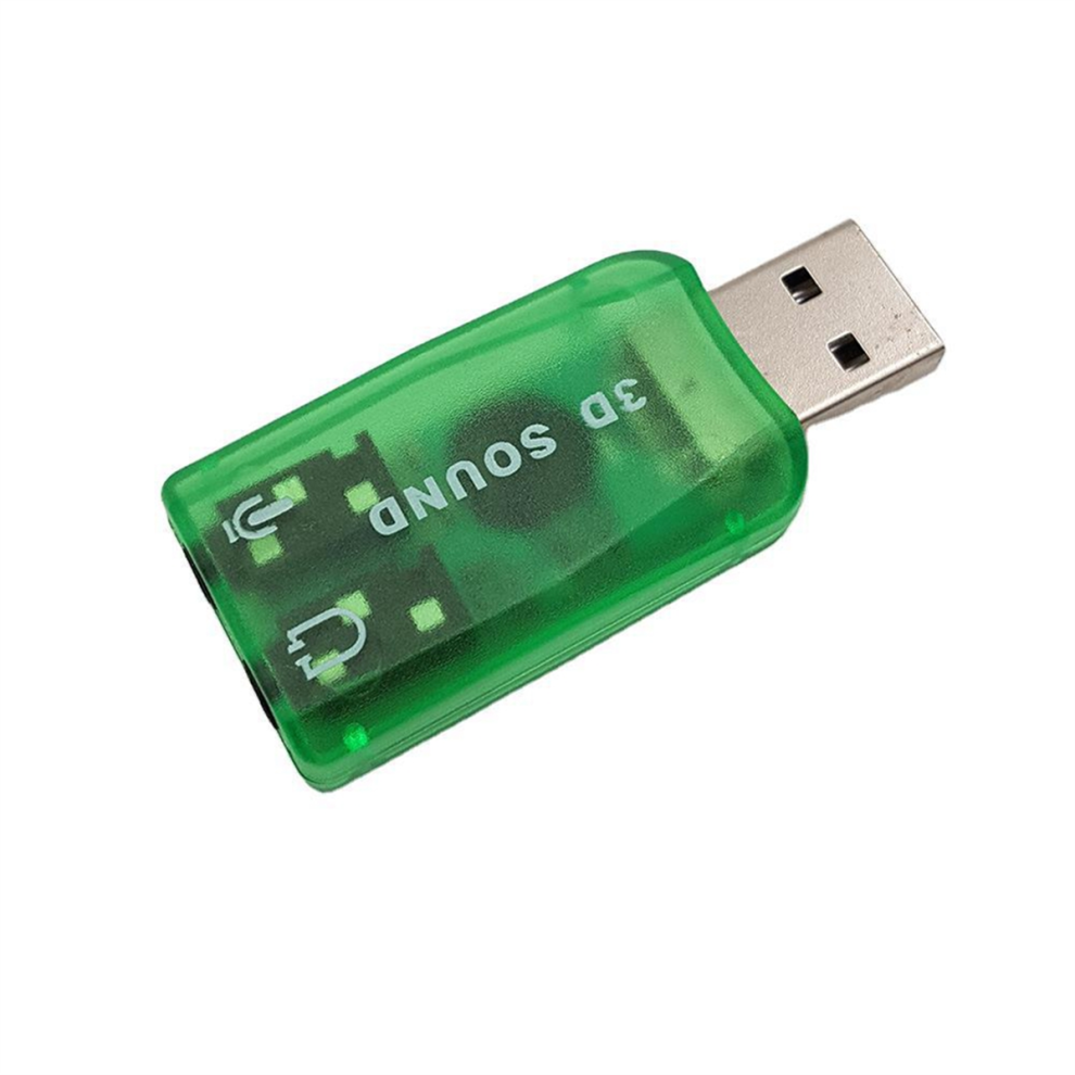 USB Sound Card External Stereo Audio Adapter