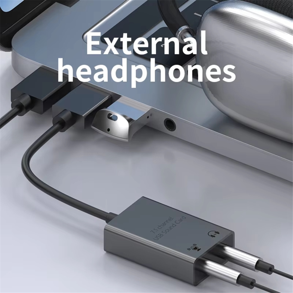 7.1 Channel Sound Card External USB Adapter