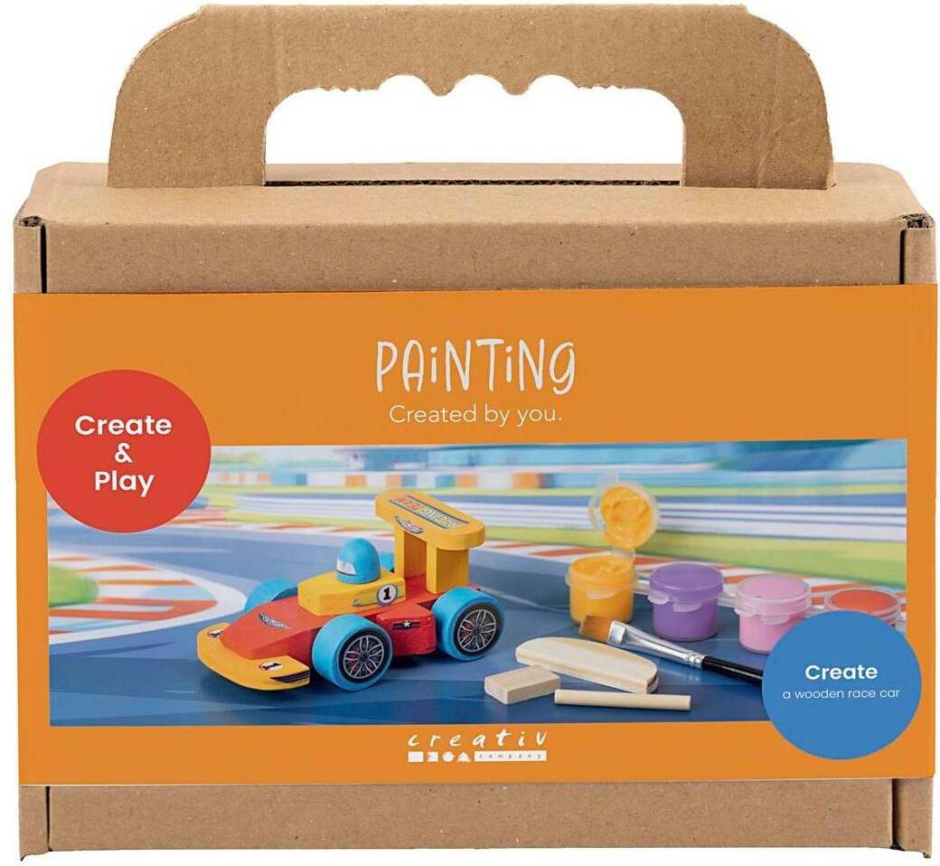 Creativ Company Mini DIY Kit Måla Racerbil