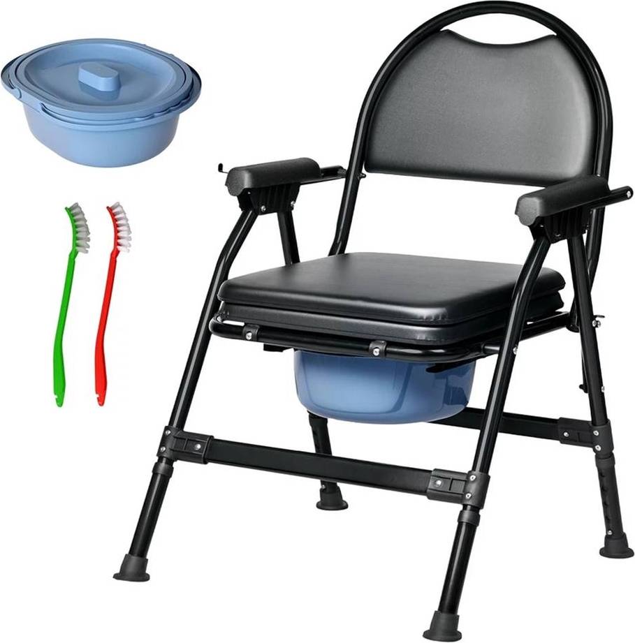 Commode chair Folding Adjustable Commode Chair