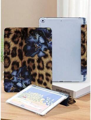 Shein Leopard Flower Pattern Tablet Case