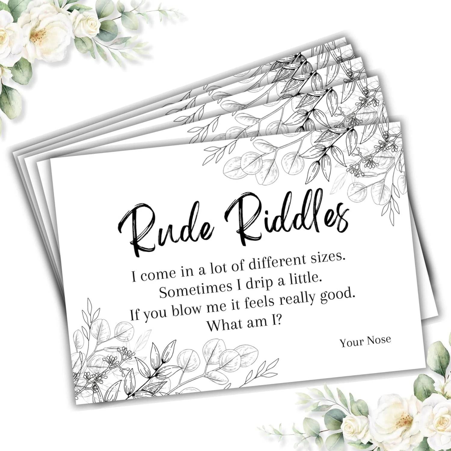 Hartscraft Rude Riddles Hen Party Game