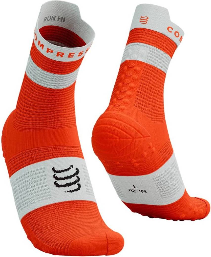 Compressport Pro Racing V4.0 Run High Socks - Orange White