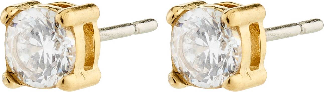Pilgrim Ravi Crystal Earstuds Gold-Plated