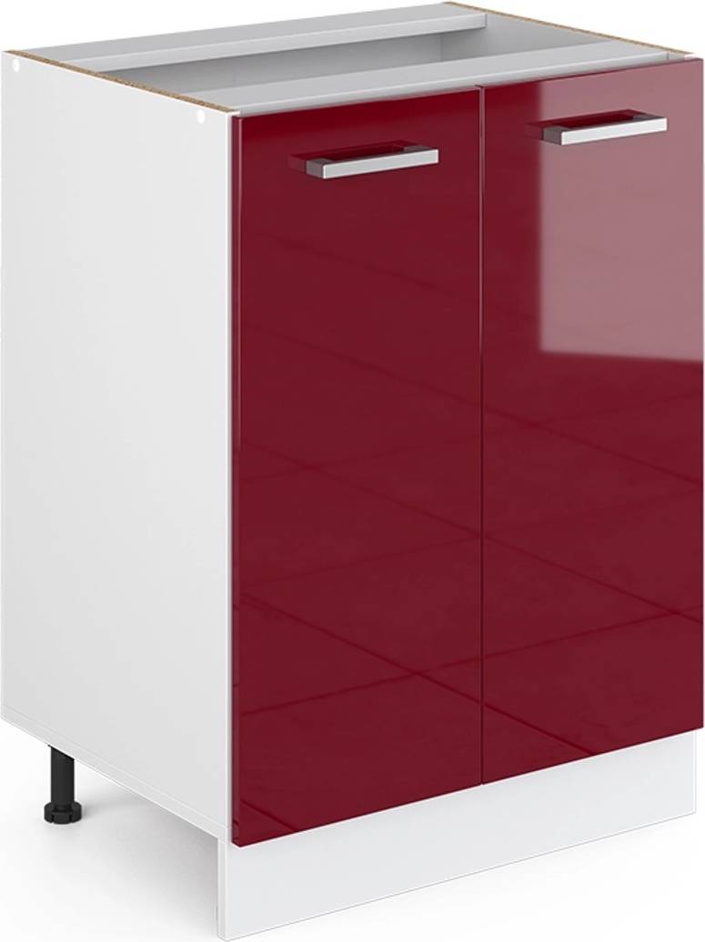 Vicco Köksunderskåp R-Line Högblank 60 cm - Röd/Vit