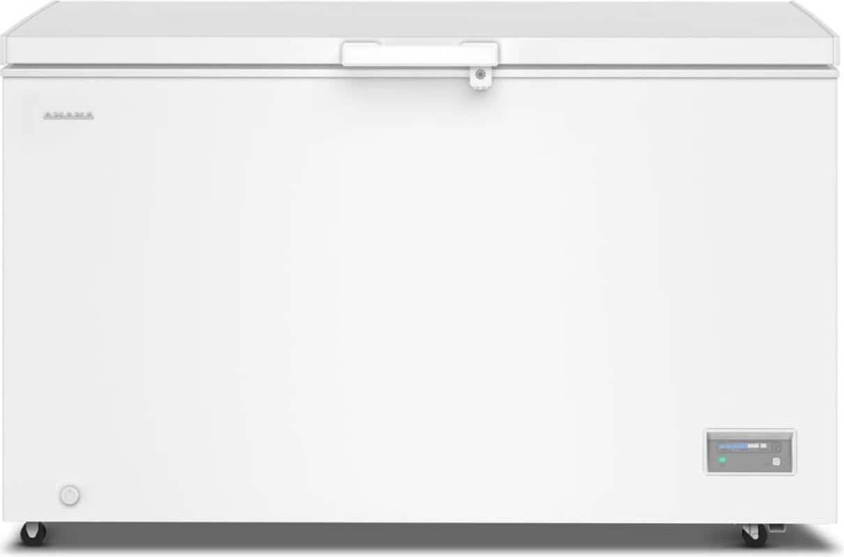 White chest freezer Amana 16 Cu Ft Chest Freezer Temperature Control System