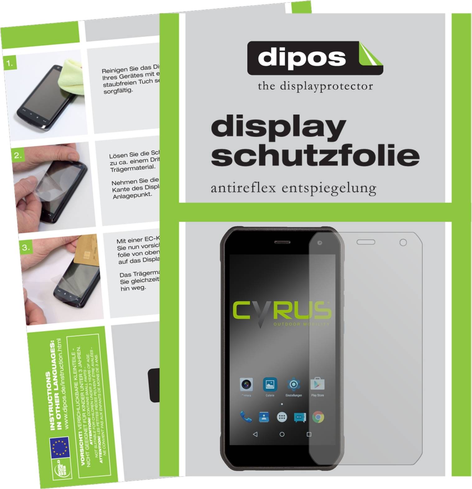 Dipos Screen Protector For Cyrus CS40 2x