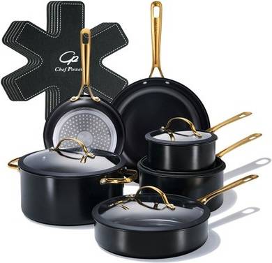 Chef Power 15pcs Ceramic Cookware Set