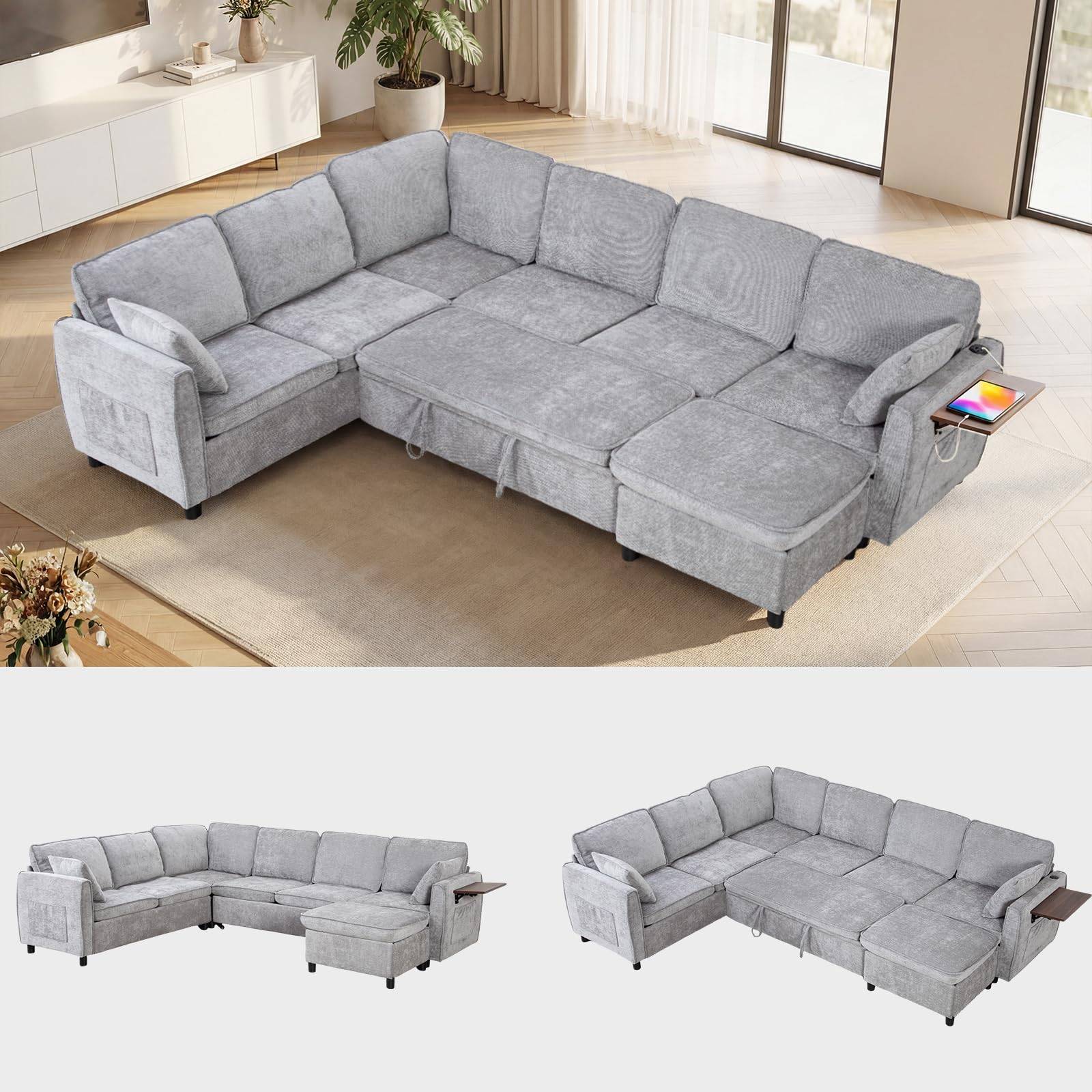 Modular Sectional Sleeper Pull Out Bed