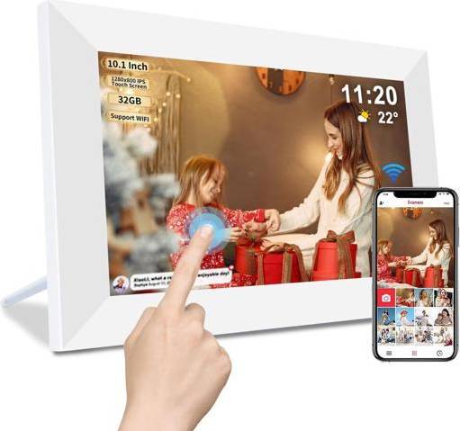 White 10.1 Inch Smart WiFi Digital Photo Frame