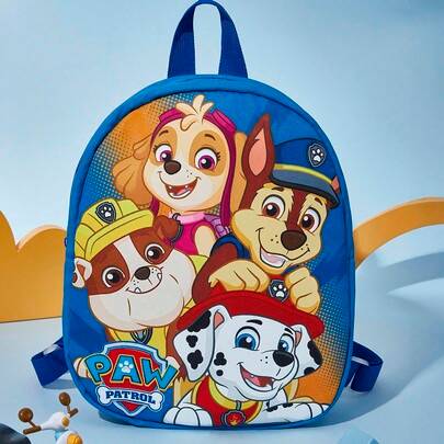 Shein Cute Cartoon Rubble Skye Chase Pattern Mini Backpack Adjustable Shoulder Strap