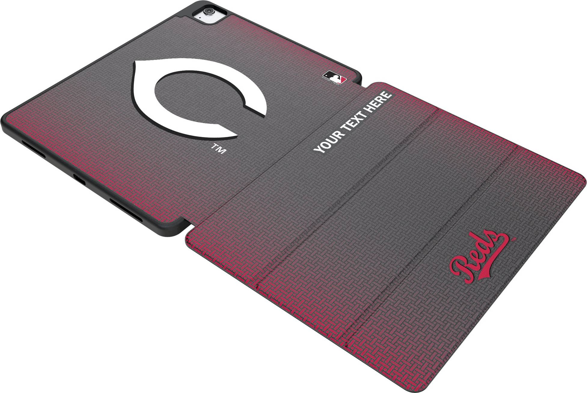 Keyscaper Cincinnati Reds Personalized Linen iPad Tablet Case