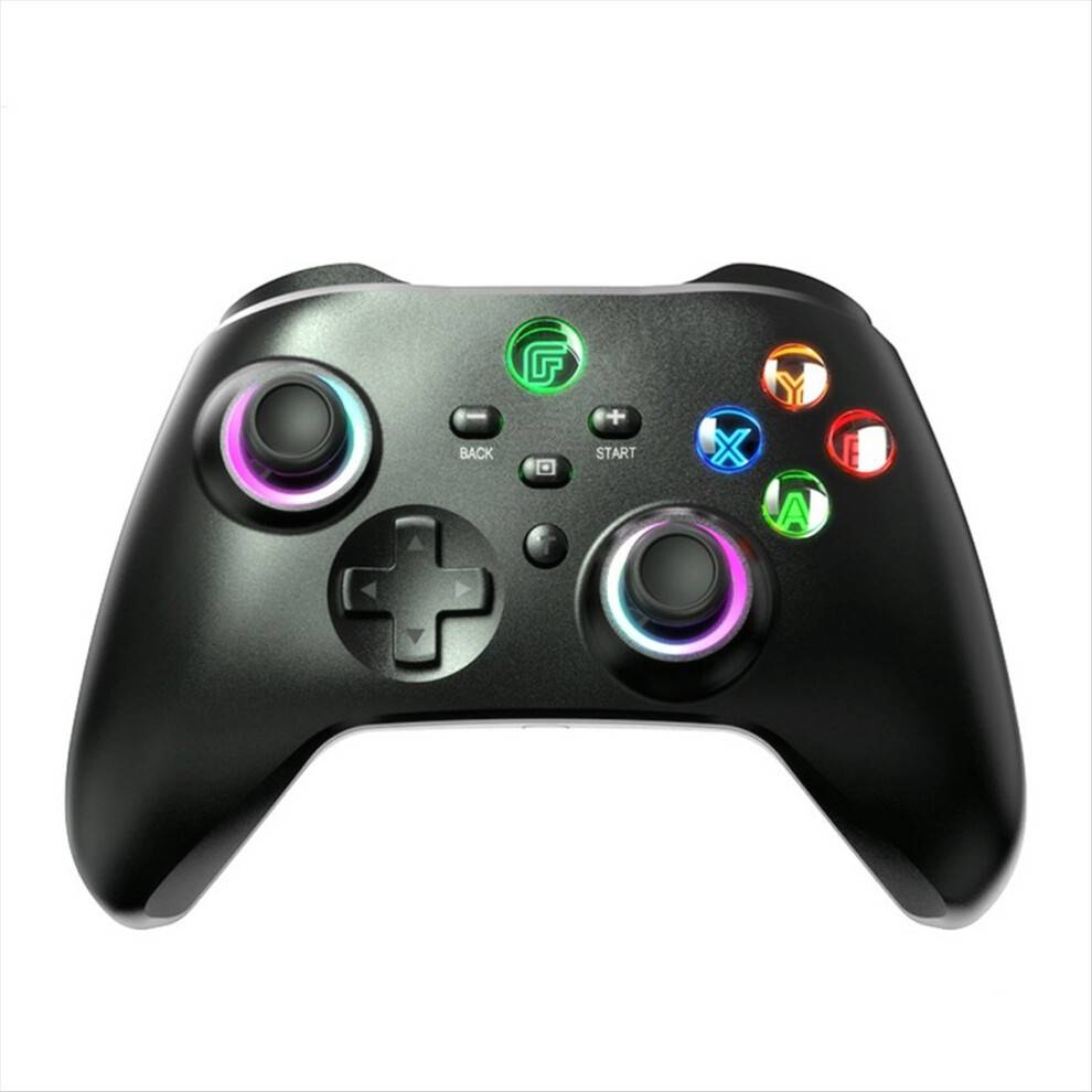 Wireless Game Controller with Programmable Turbo Function - Multicolour/Black