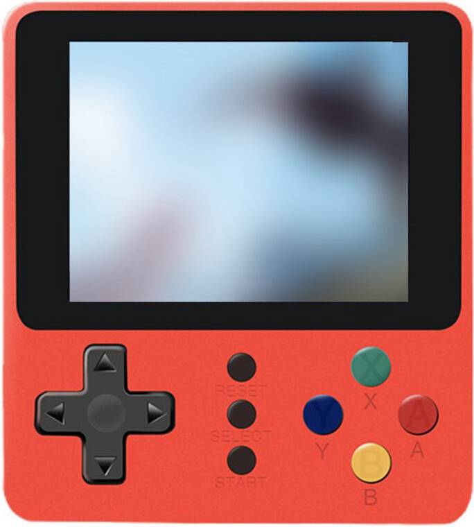 Portable Handheld Video Game Console - Red