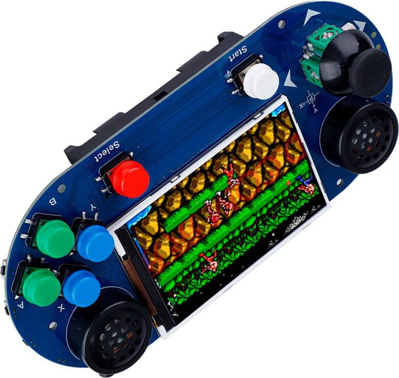 Handheld Gaming Console for Raspberry Pi 3.5-inch - Blue/Black